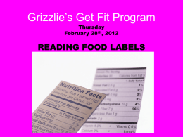 Grizzlie`s Get Fit Program