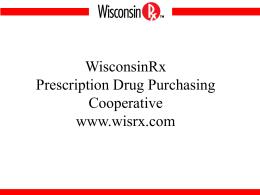 WisconsinRx: Prescription Drug Purchasing
