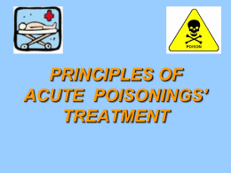 18 Acute poisoning