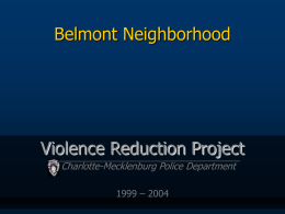 Belmont Violence Reduction Project