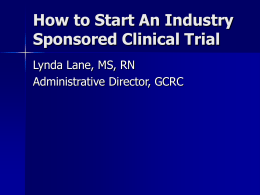 Starting A Clinical Trial