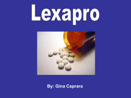 Lexapro- Gina C