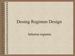 Dosing Regimen Design