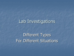 Lab Investigations - Northwest ISD Moodle