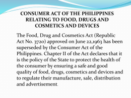 consumer act of the philippines