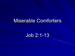 Miserable Comforters - Crestwoodchurchofchrist.org