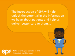 We`re counting the benefits of EPR