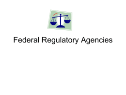 Federal Regulatory Agencies
