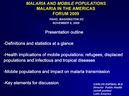 Malaria - Amazon Malaria Initiative