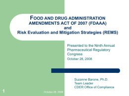 FOOD AND DRUG ADMINISTRATION AMENDMENTS ACT OF 2007