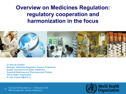 medicine registration harmonization