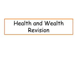 Health and wealth revision
