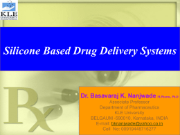 Silicone Based Drug Delivery Systems
