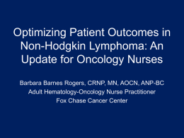 Optimizing Patient Outcomes in Non-Hodgkin Lymphoma