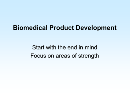 Biomedical Product Development