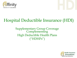 Hospital Deductible Insurance
