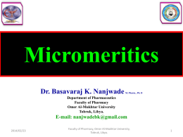 Micromeritics