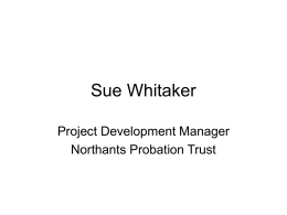Sue Whitaker - Butler Trust