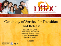 NTTAC_TA_1595 Continuity of Services Presentation revised
