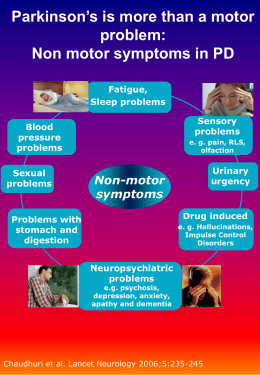 Non motor symptoms in PD