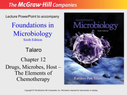 Microbiology- Ch. 12- Antimicrobial Therapy