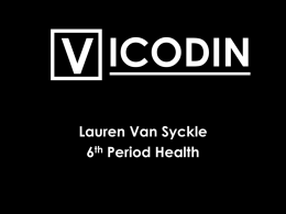 Vicodin - Wikispaces