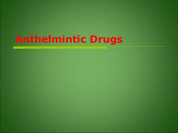 anthelmintic drugs