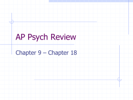 AP Psych Review