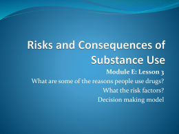 Risks and Consequences of Substance Use - EESS-PE