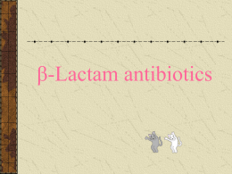 β-Lactam antibiotics