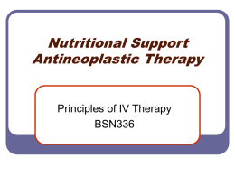 Nutritional Support Antineoplastic Therapy