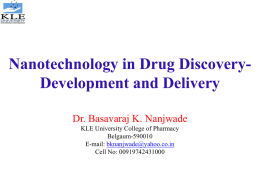 Nanotechnology in Drug Discovery-Development and