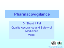 022-Pharmacovigilance - WHO archives