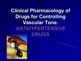 CLINICAL Pharm_antihypertensives