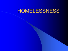 homelessness - Bradford VTS