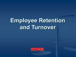 Employee Retention and Turnover PowerPoint