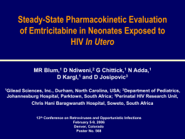 Steady-State Pharmacokinetic Evaluation of