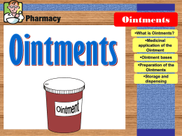 What is Ointments?