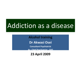 Addiction as a Disease PowerPoint Slides