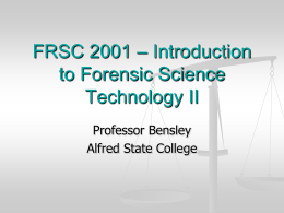 FRSC 1001 - Alfred State College intranet site