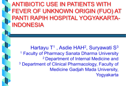 Antibiotic use in patients with FUO in Panti Rapih Hsp