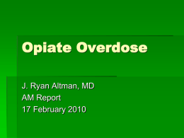 Opiate Overdose