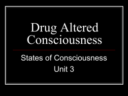 Drug Altered Consciousness - Windsor C