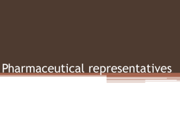 Pharmaceutical representatives