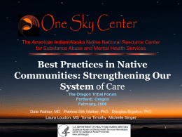 Best Practices in Native Communities