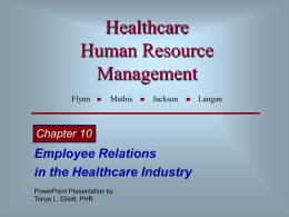 Healthcare Human Resource Management Flynn, Mathis, Jackson