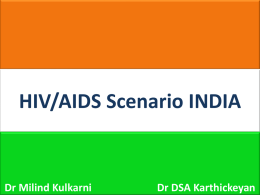 Epidemiology of HIV and National AIDS Control Programme
