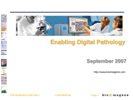 Presentation 3 - Association for Pathology Informatics