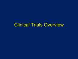 Clinical Trials Overview - Winona State University