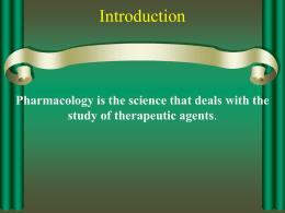 Introduction 2 pharma